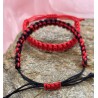 Passion et Mystère Duo de Bracelets Rouge et Noir