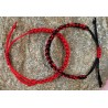 Passion et Mystère Duo de Bracelets Rouge et Noir