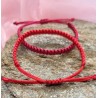 Duo Passion Bracelets Macramé rouge