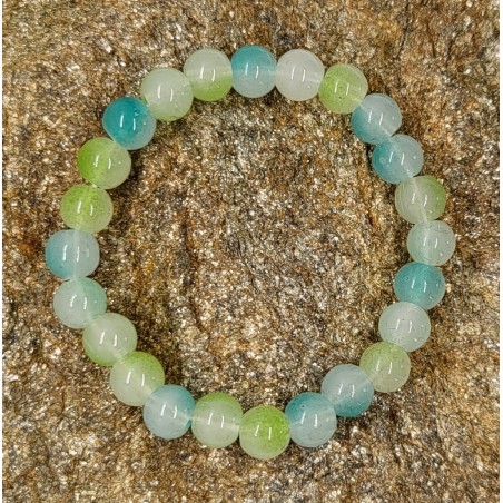 Bracelet Perles Vert Eau - Pour les esprits rafraîchissants