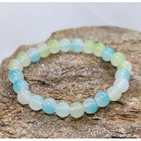 Bracelet Perles Vert Eau - Pour les esprits rafraîchissants