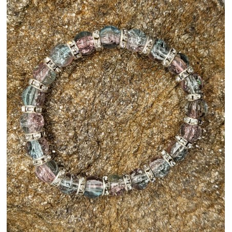 Bracelet Rose et Bleu - Pour les rêveurs romantiques