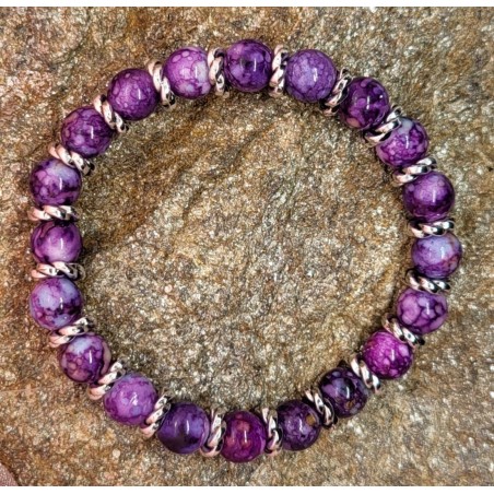 Bracelet Perles Violettes - Pour les esprits créatifs