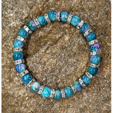 Bracelet Perles Bleues - Pour les esprits sereins