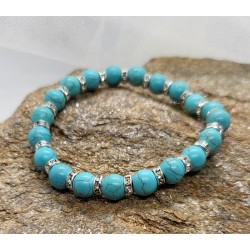 Bracelet Perles Turquoise Naturelles - Pour les esprits libres