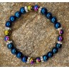 Bracelet Hématite Multicolore et Bleu- Pour les esprits vibrants