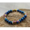 Bracelet Hématite Multicolore et Bleu- Pour les esprits vibrants