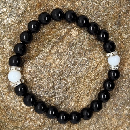 Bracelet Noir et Blanc - Pour les adeptes de l'élégance classique