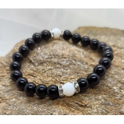 Bracelet Noir et Blanc - Pour les adeptes de l'élégance classique