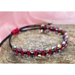 Bracelet Rouge et Perles Tchèques - Pour les passionnés sophistiqués