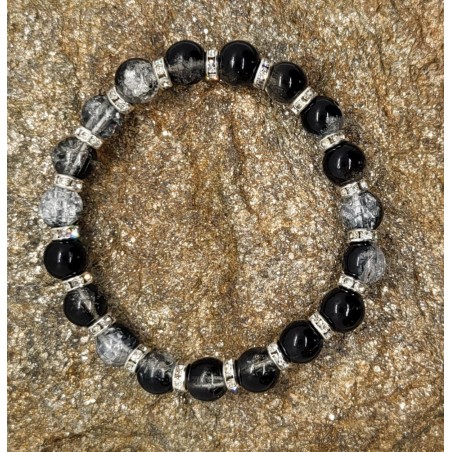 Bracelet Perles Noires - Pour les élégants modernes