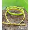 Énergie Radieuse Duo de Bracelets Macramé Jaune et Fluo