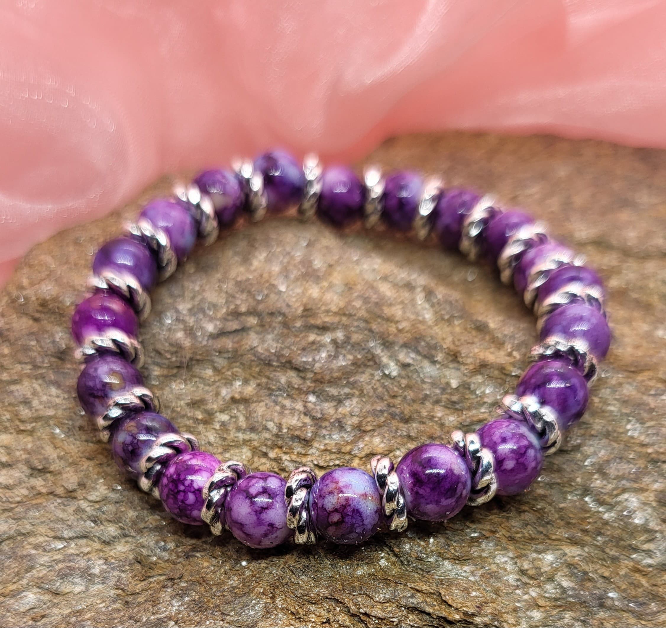 Bracelet Perles Violettes - Pour les esprits créatifs