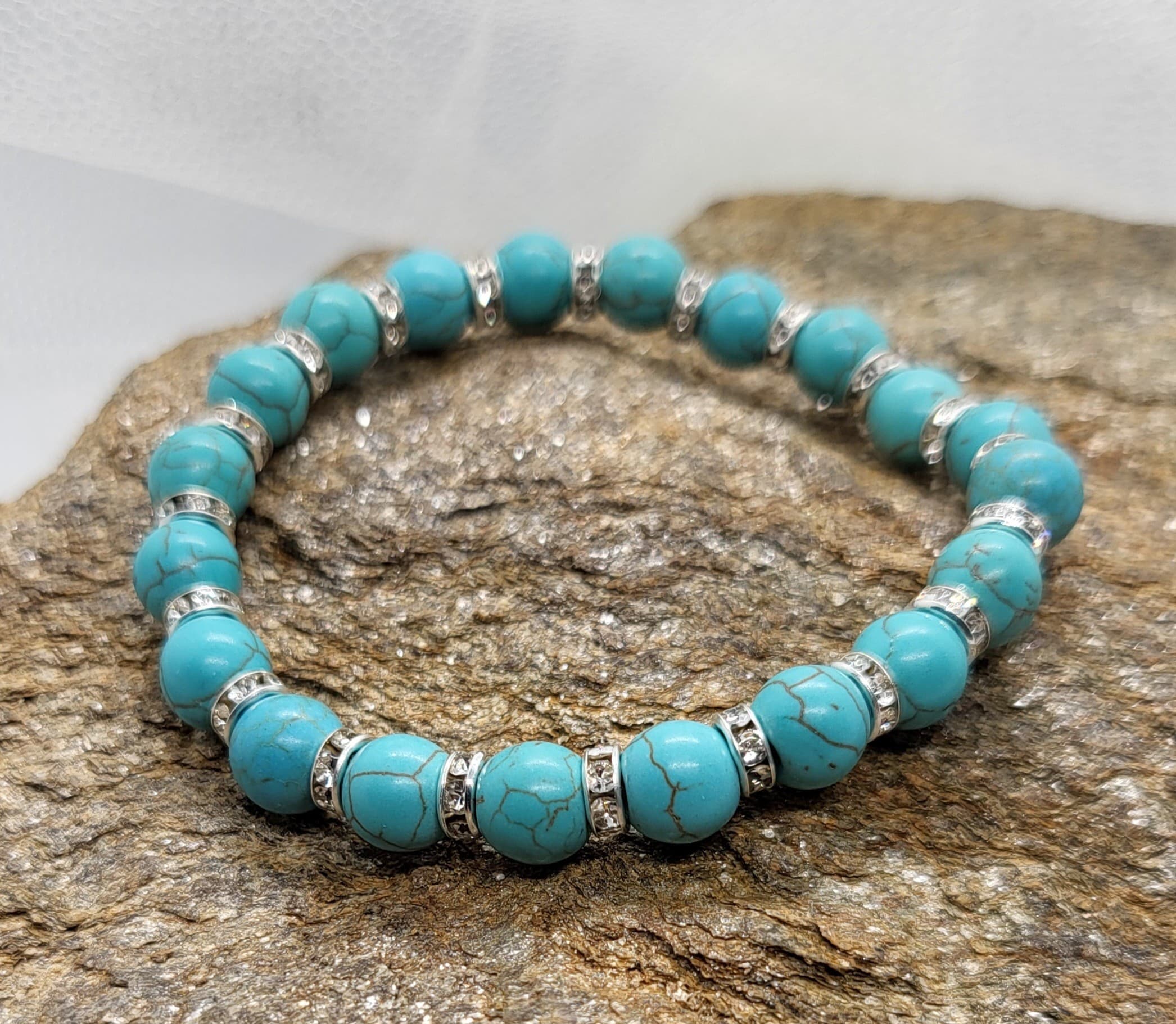 Bracelet Perles Turquoise Naturelles